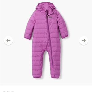 REI down purple bunting